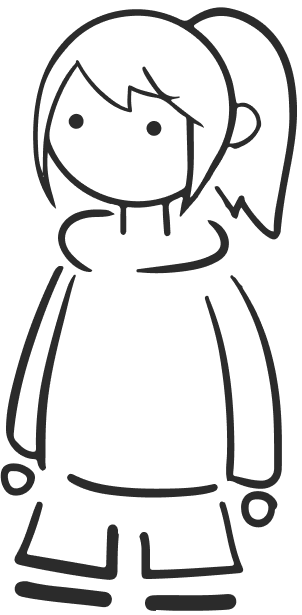 Hand-drawn portrait of Alisa